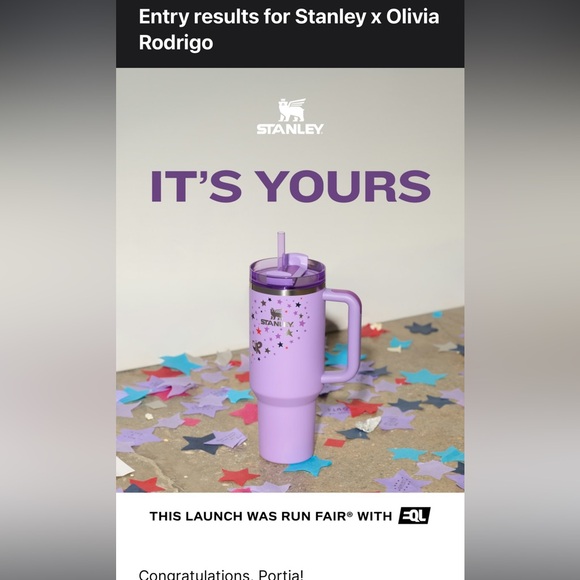 Stanley x Olivia Rodrigo, Quencher H2O Flowstate Tumbler with Straw, 40oz - Picture 10 of 11